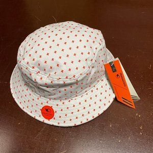 Pradagynyc The Gifted Mens White Orange Comfort Bucket Hat Size Small/Large